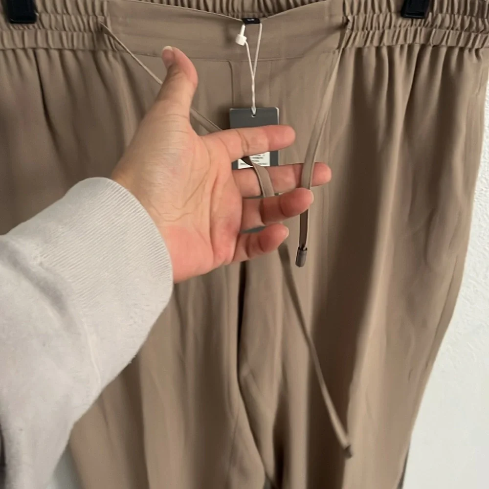 Eileen Fisher 100% Silk Ankle Pants NWT Small - Picture 3 of 8